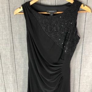 R&M Richards black evening dress size6